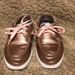 Sperry Rose Gold Girls Shoes